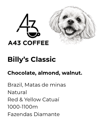 Billy's Classic Brazil Fazendas Diamante Natural Red & Yellow Catuaí